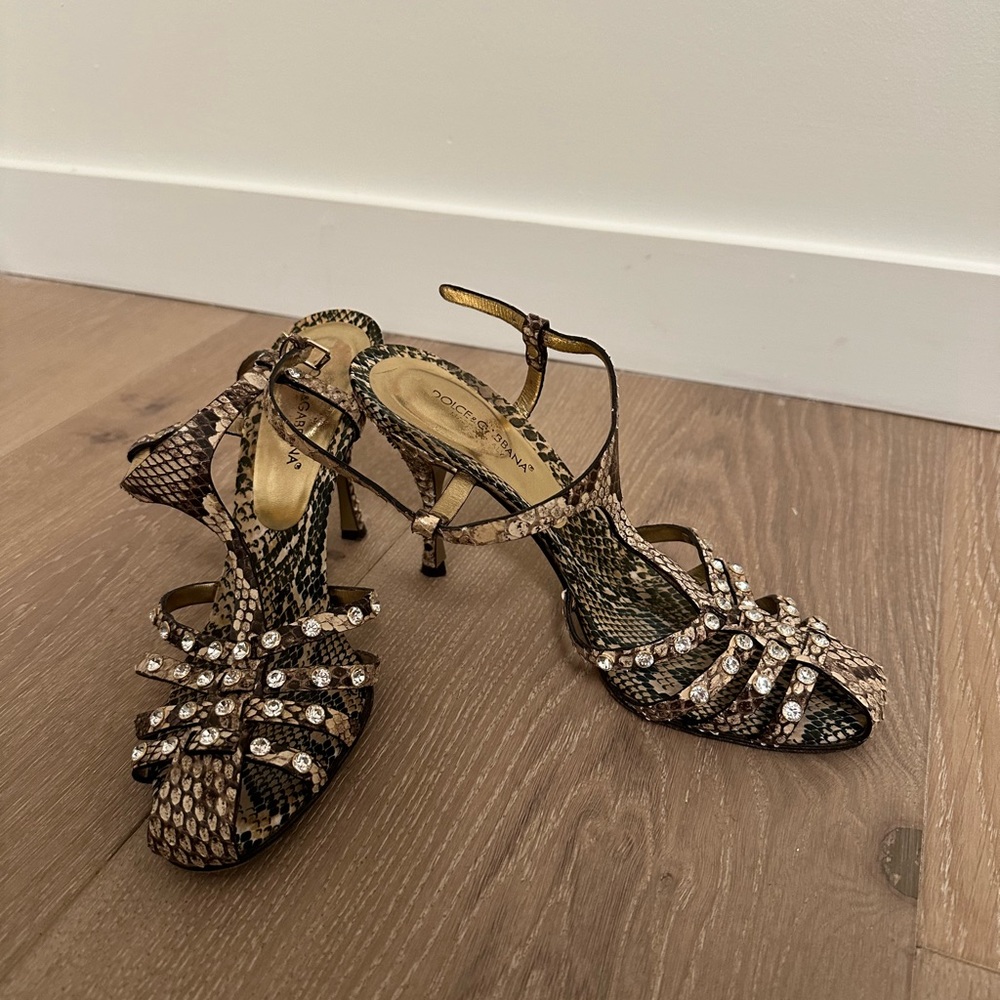 Dolce & Gabbana snakeskin heels